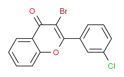 CAS No. 922518-74-9, 3-Bromo-2-(3-chlorophenyl)-4H-chromen-4-one