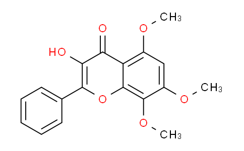 CAS No. 103393-10-8, 3-Hydroxy-5,7,8-trimethoxy-2-phenyl-4H-chromen-4-one