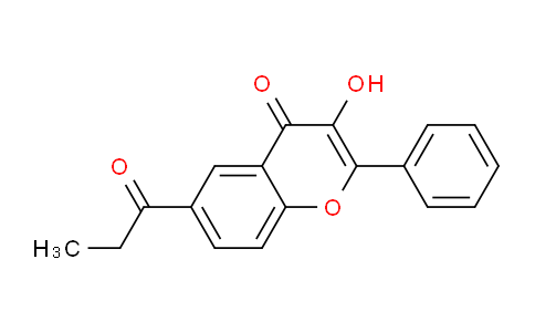 CAS No. 131136-61-3, 3-Hydroxy-2-phenyl-6-propionyl-4H-chromen-4-one
