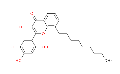 CAS No. 649551-61-1, 3-Hydroxy-8-nonyl-2-(2,4,5-trihydroxyphenyl)-4H-chromen-4-one