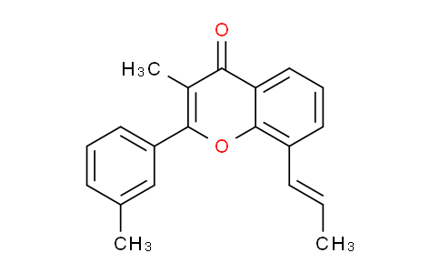 CAS No. 95461-16-8, 3-Methyl-8-(prop-1-en-1-yl)-2-(m-tolyl)-4H-chromen-4-one