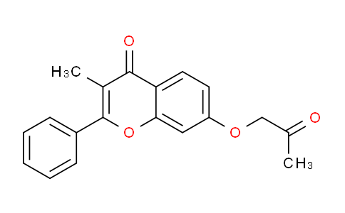 CAS No. 62369-96-4, 3-Methyl-7-(2-oxopropoxy)-2-phenyl-4H-chromen-4-one