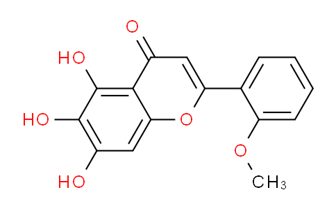 CAS No. 521066-18-2, 5,6,7-Trihydroxy-2-(2-methoxyphenyl)-4H-chromen-4-one