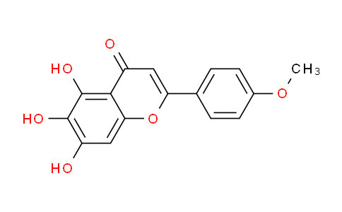 CAS No. 6563-66-2, 5,6,7-Trihydroxy-2-(4-methoxyphenyl)-4H-chromen-4-one