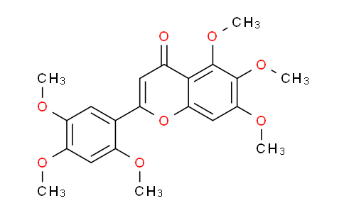 CAS No. 63591-70-8, 5,6,7-Trimethoxy-2-(2,4,5-trimethoxyphenyl)-4H-chromen-4-one