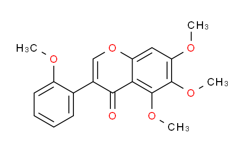 CAS No. 100211-04-9, 5,6,7-Trimethoxy-3-(2-methoxyphenyl)-4H-chromen-4-one