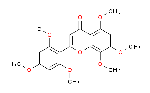 89121-54-0 | 5,7,8-Trimethoxy-2-(2,4,6-trimethoxyphenyl)-4H-chromen-4-one