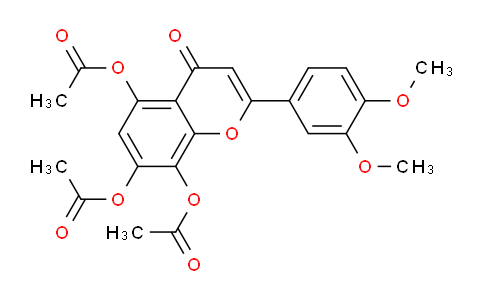 CAS No. 89473-35-8, 2-(3,4-Dimethoxyphenyl)-4-oxo-4H-chromene-5,7,8-triyl triacetate