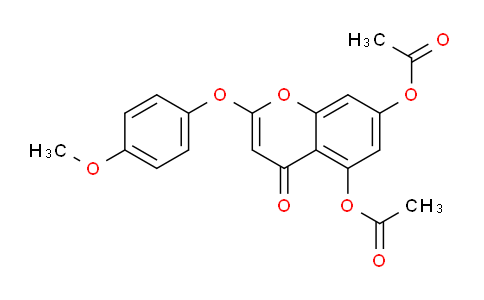 CAS No. 138590-90-6, 2-(4-Methoxyphenoxy)-4-oxo-4H-chromene-5,7-diyl diacetate