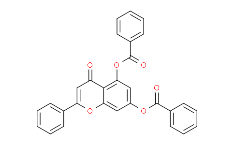 CAS No. 110865-06-0, 4-Oxo-2-phenyl-4H-chromene-5,7-diyl dibenzoate