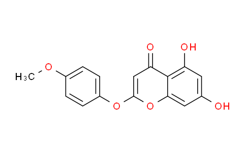 CAS No. 61854-35-1, 5,7-Dihydroxy-2-(4-methoxyphenoxy)-4H-chromen-4-one