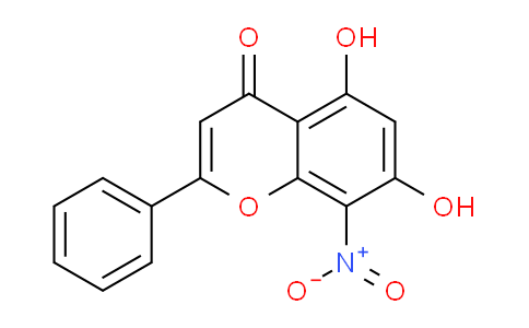 CAS No. 105173-18-0, 5,7-Dihydroxy-8-nitro-2-phenyl-4H-chromen-4-one