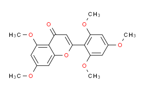 CAS No. 502633-20-7, 5,7-Dimethoxy-2-(2,4,6-trimethoxyphenyl)-4H-chromen-4-one