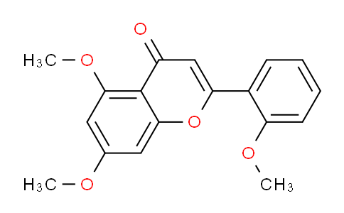 CAS No. 4308-57-0, 5,7-Dimethoxy-2-(2-methoxyphenyl)-4H-chromen-4-one