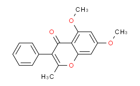 CAS No. 82737-82-4, 5,7-Dimethoxy-2-methyl-3-phenyl-4H-chromen-4-one