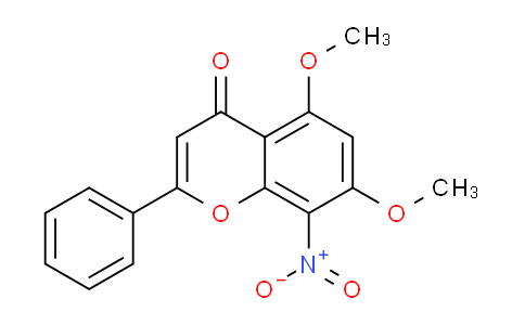 CAS No. 88503-22-4, 5,7-Dimethoxy-8-nitro-2-phenyl-4H-chromen-4-one