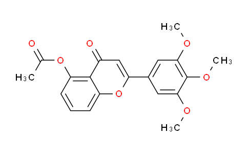 CAS No. 873110-69-1, 4-Oxo-2-(3,4,5-trimethoxyphenyl)-4H-chromen-5-yl acetate