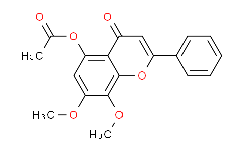 CAS No. 64703-83-9, 7,8-Dimethoxy-4-oxo-2-phenyl-4H-chromen-5-yl acetate