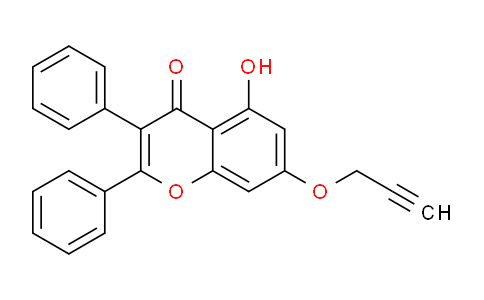 CAS No. 111301-27-0, 5-Hydroxy-2,3-diphenyl-7-(prop-2-yn-1-yloxy)-4H-chromen-4-one