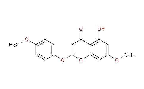 CAS No. 61854-32-8, 5-Hydroxy-7-methoxy-2-(4-methoxyphenoxy)-4H-chromen-4-one