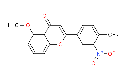 CAS No. 921942-56-5, 5-Methoxy-2-(4-methyl-3-nitrophenyl)-4H-chromen-4-one