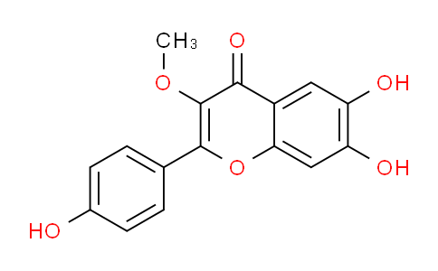 CAS No. 159506-37-3, 6,7-Dihydroxy-2-(4-hydroxyphenyl)-3-methoxy-4H-chromen-4-one