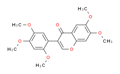 CAS No. 24203-68-7, 6,7-Dimethoxy-3-(2,4,5-trimethoxyphenyl)-4H-chromen-4-one