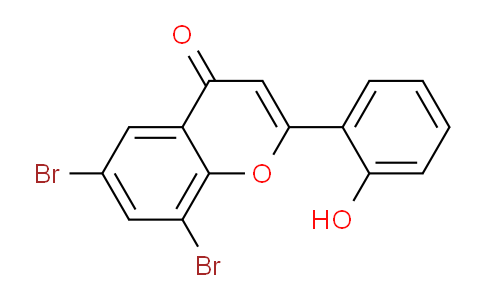 CAS No. 107916-20-1, 6,8-Dibromo-2-(2-hydroxyphenyl)-4H-chromen-4-one