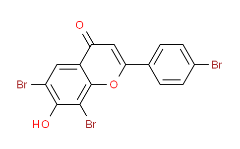 CAS No. 61222-76-2, 6,8-Dibromo-2-(4-bromophenyl)-7-hydroxy-4H-chromen-4-one