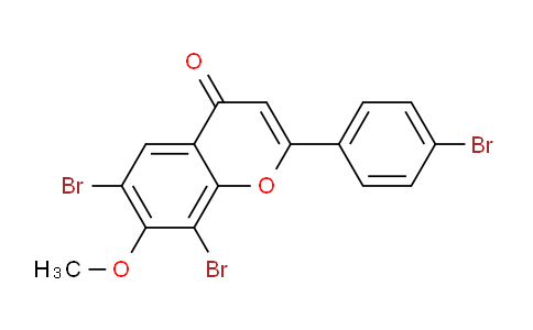 CAS No. 61255-41-2, 6,8-Dibromo-2-(4-bromophenyl)-7-methoxy-4H-chromen-4-one
