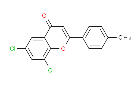 CAS No. 88953-00-8, 6,8-Dichloro-2-(p-tolyl)-4H-chromen-4-one