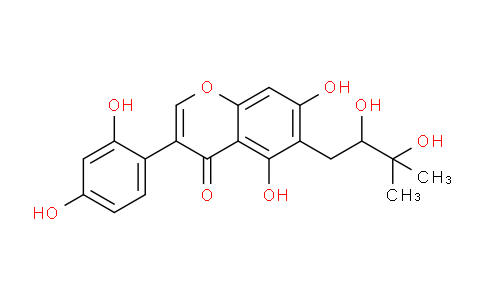 CAS No. 91681-63-9, 6-(2,3-Dihydroxy-3-methylbutyl)-3-(2,4-dihydroxyphenyl)-5,7-dihydroxy-4H-chromen-4-one