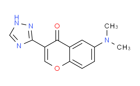 CAS No. 60723-57-1, 6-(Dimethylamino)-3-(1H-1,2,4-triazol-3-yl)-4H-chromen-4-one