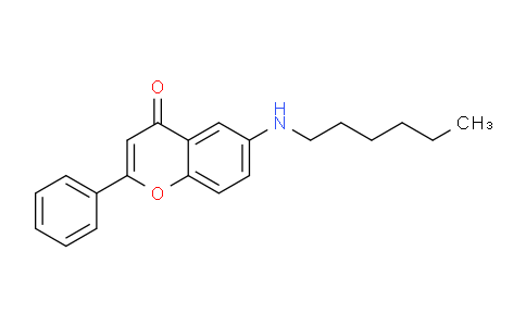 CAS No. 920286-99-3, 6-(Hexylamino)-2-phenyl-4H-chromen-4-one