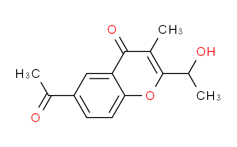 CAS No. 90892-26-5, 6-Acetyl-2-(1-hydroxyethyl)-3-methyl-4H-chromen-4-one