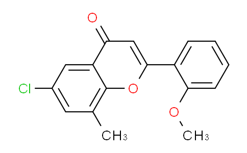 CAS No. 88952-80-1, 6-Chloro-2-(2-methoxyphenyl)-8-methyl-4H-chromen-4-one