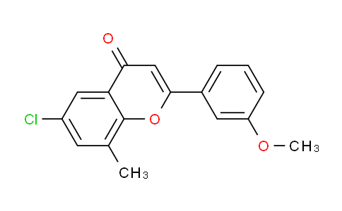 CAS No. 88952-81-2, 6-Chloro-2-(3-methoxyphenyl)-8-methyl-4H-chromen-4-one