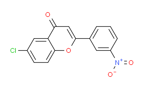 CAS No. 127767-40-2, 6-Chloro-2-(3-nitrophenyl)-4H-chromen-4-one