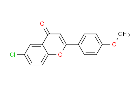 CAS No. 63046-14-0, 6-Chloro-2-(4-methoxyphenyl)-4H-chromen-4-one