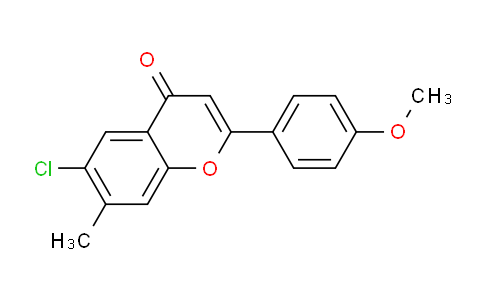 CAS No. 88952-86-7, 6-Chloro-2-(4-methoxyphenyl)-7-methyl-4H-chromen-4-one