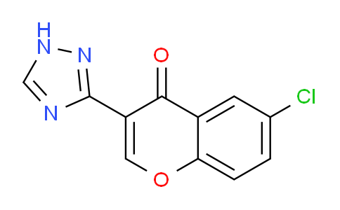 CAS No. 60723-56-0, 6-Chloro-3-(1H-1,2,4-triazol-3-yl)-4H-chromen-4-one