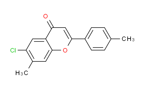 CAS No. 88952-88-9, 6-Chloro-7-methyl-2-(p-tolyl)-4H-chromen-4-one