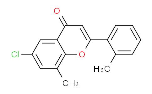 CAS No. 88952-83-4, 6-Chloro-8-methyl-2-(o-tolyl)-4H-chromen-4-one