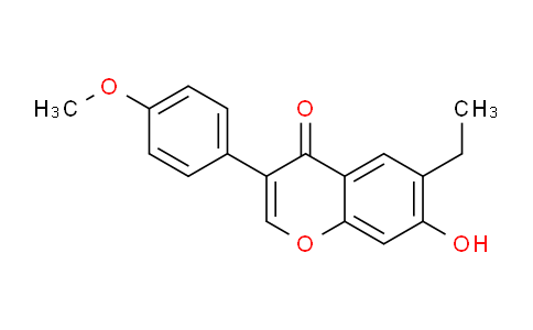 CAS No. 129415-01-6, 6-Ethyl-7-hydroxy-3-(4-methoxyphenyl)-4H-chromen-4-one