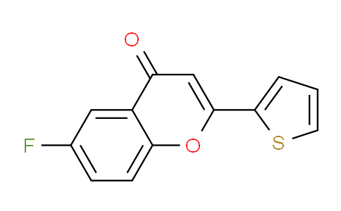 CAS No. 113734-96-6, 6-Fluoro-2-(thiophen-2-yl)-4H-chromen-4-one
