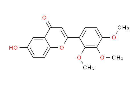 CAS No. 144707-14-2, 6-Hydroxy-2-(2,3,4-trimethoxyphenyl)-4H-chromen-4-one