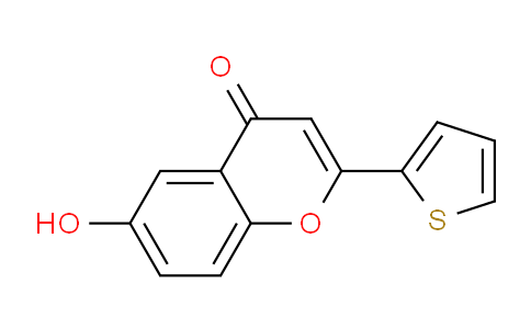 CAS No. 63046-12-8, 6-Hydroxy-2-(thiophen-2-yl)-4H-chromen-4-one