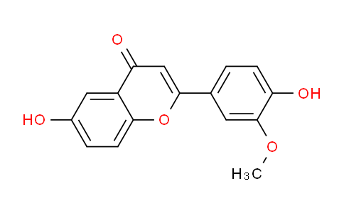 CAS No. 63046-11-7, 6-Hydroxy-2-(4-hydroxy-3-methoxyphenyl)-4H-chromen-4-one