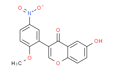 CAS No. 63123-68-2, 6-Hydroxy-3-(2-methoxy-5-nitrophenyl)-4H-chromen-4-one