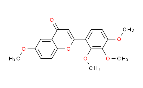 CAS No. 129178-59-2, 6-Methoxy-2-(2,3,4-trimethoxyphenyl)-4H-chromen-4-one